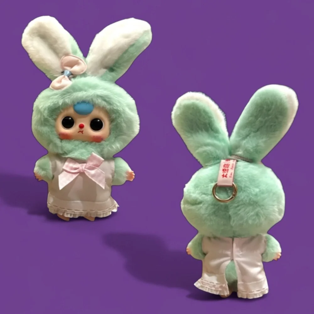Baby Three Macaron Rabbit Stuffed Pendant